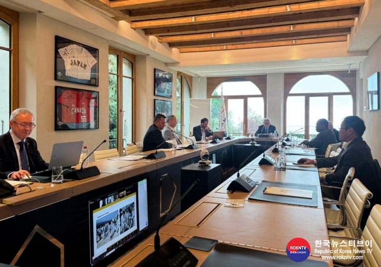 기사 2024.10.29.(화) 1-2 (사진 1) Report of THF Board of Trustees meeting at WBSC Headquarters, coinciding with World Taekwondo participation to IF Forum  .JPG